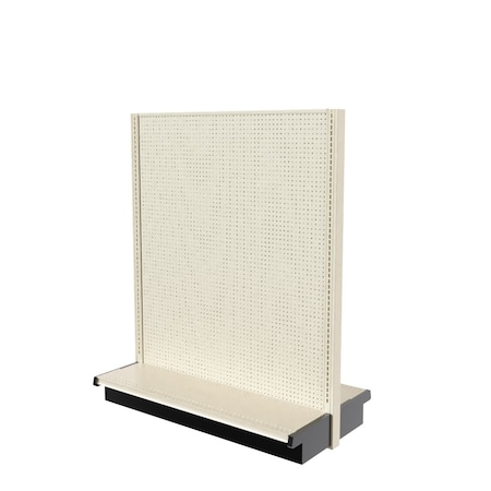 Lozier Gondola Double Sided Add-on, Platinum Off-White, 48W x 60H x 13D P463V-AD